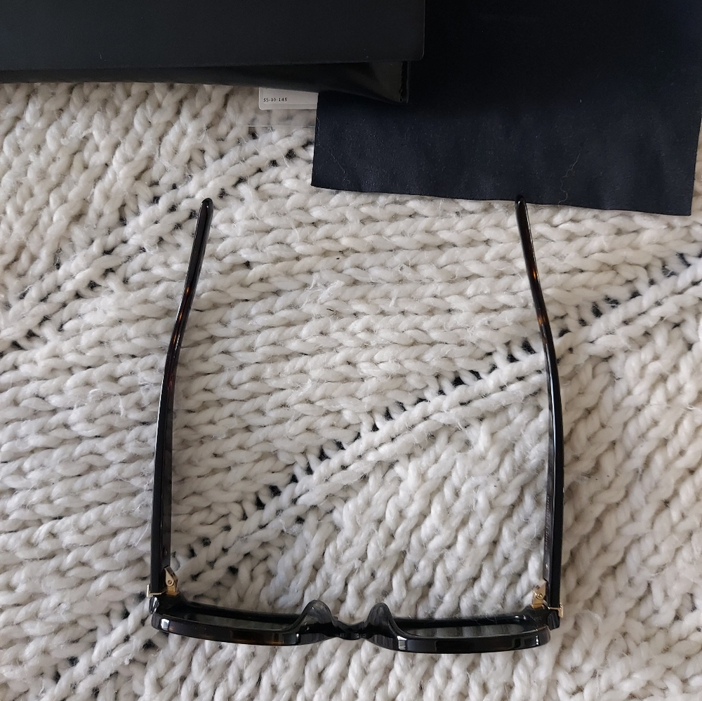 SAINT LAURENT Women's Havana Brown Square Sunglasses - Picture 10 of 14